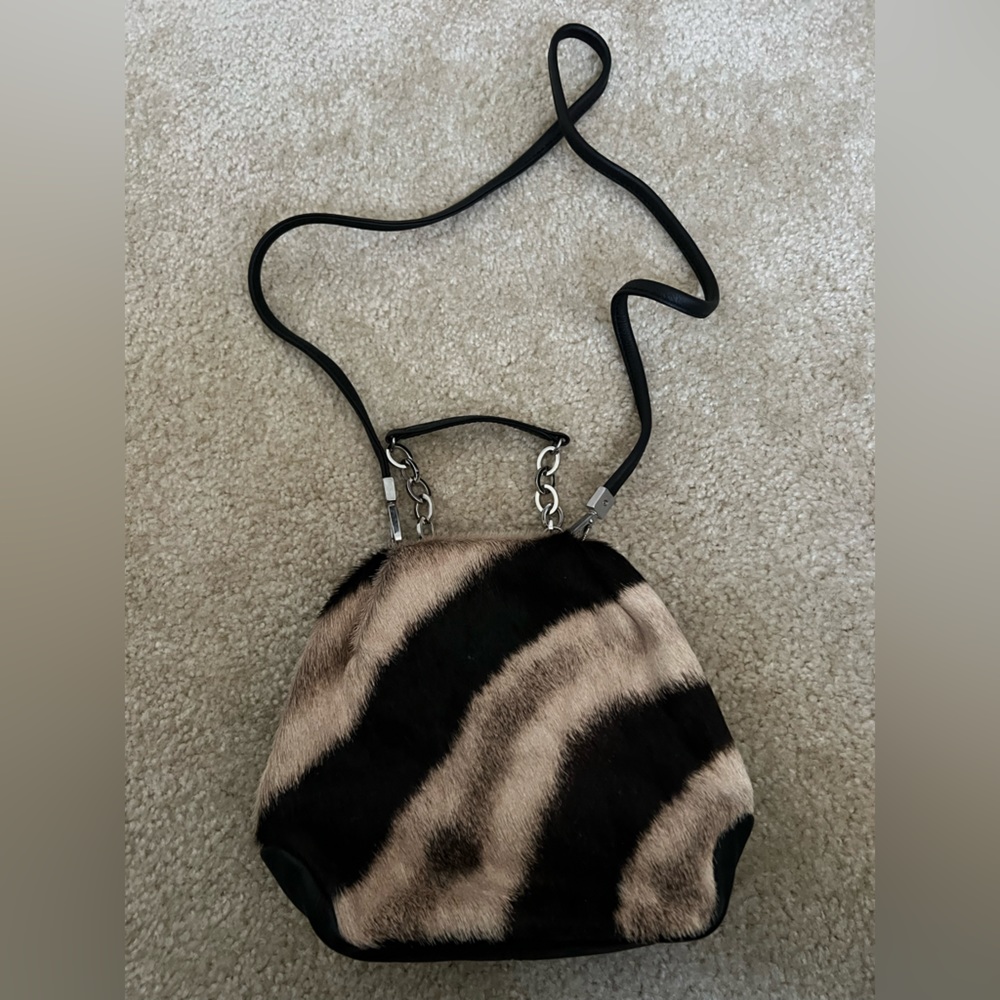 Genuine Burshell Zebra skin bag